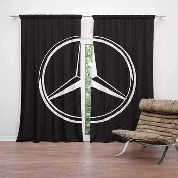 Závěs Sablio Závěs Logo 2 Černá: 2ks 140x250cm