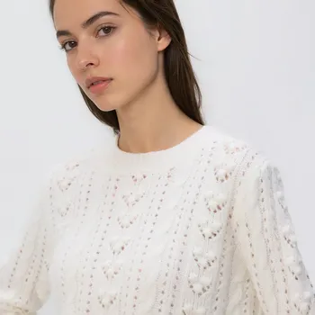 Dámský svetr Reserved - Svetr s příměsí vlny - tělová - 473HI-02X - 473HI-02X-L