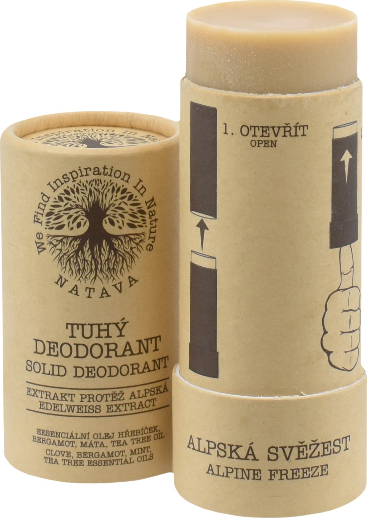 NATAVA Tuhý deodorant - Alpská svěžest 60 g