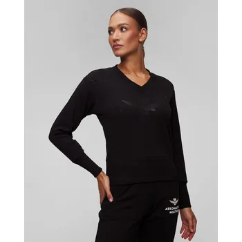 Oblečení a móda Dámská černá Mikina Aeronautica Militare 242fe1969df541-101