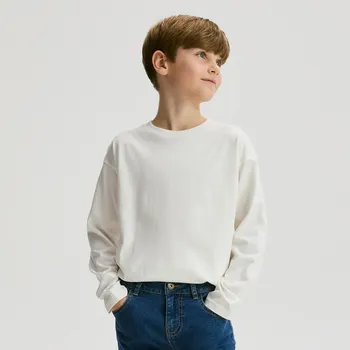 Chlapecké tričko Reserved - Dlouhý bavlněný rukáv 3 ks - tmavomodrá - 051FI-59X - 051FI-59X-158