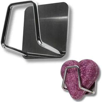 NATAVA - držák/háček na tuhý šampon srdce 35 mm