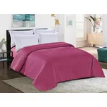 Fialový přehoz na postel LEAVES Rozměr: 200 x 220 cm 187437188