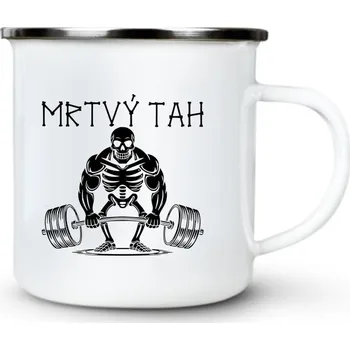 Mrtvý Tah, V2 - Plechový hrnek VELKÝ 400ml (500 ml po okraj) - 400 ml