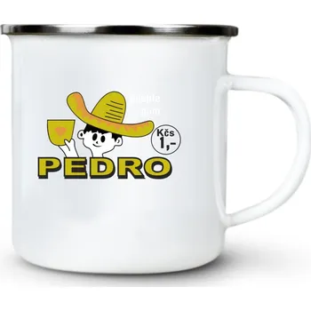 PEDRO, retro motiv žvýkačka - Plechový hrnek VELKÝ 400ml (500 ml po okraj) - 400 ml