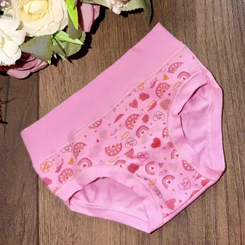 Dívčí spodní prádlo Dívčí kalhotky ALVADA B9516 pink 9/10 (Velikost 134)