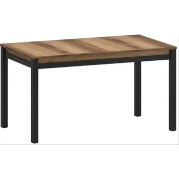 Jídelní stůl Funkční rozkládací jídelní stůl Mares - Mebelbos Dub Delano Tmavý / Černá 140x75,8 cm