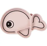 Done by Deer Silikonový protiskluzový talíř Wally - růžový