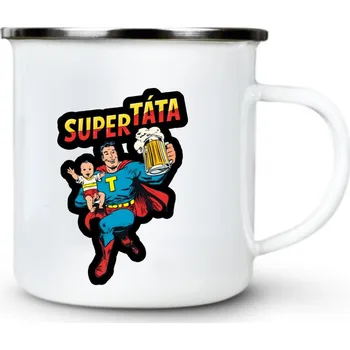 Supertáta - Plechový hrnek VELKÝ 400ml (500 ml po okraj) - 400 ml