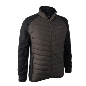 DEERHUNTER mikina Moor padded jacket Barva: Brown leaf melange 572- Hnedě listová melanž, Velikost oblečení 2: M