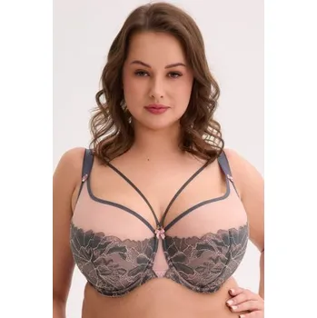 Podprsenka Polovyztužená podprsenka Gaia 1318 Priya Šedo-ružová 85B