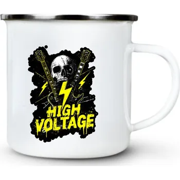 Pánská móda High voltage - Plechový hrnek VELKÝ 400ml (500 ml po okraj) - 400 ml