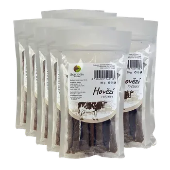 Pamlsek pro psa Bohemia Pet Food 10x BOHEMIA Hovězí tyčinky 85g