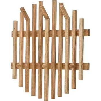 Věšák Věšák do předsíně BANTRY (52566EM9) dub masiv olejovaný 58 x 60 x 11 cm