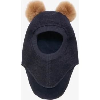 Kojenecká souprava HUTTELiHUT - Merino kukla s bambulkami z alpačí srsti - Dark Navy VARIANTY: 0-12M