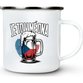 Pánské oblečení Je to v mé DNA - Plechový hrnek VELKÝ 400ml (500 ml po okraj) - 400 ml