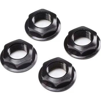 RC náhradní díl Losi matice kola 17mm s přírubou, černá (4): Super Rock Rey