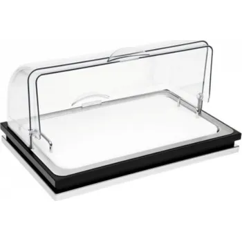 Zepe Podnos chladící Zerouno, rolovací víko, polyethylen plato GN 1/1, černý