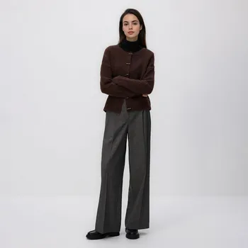 Dámské kalhoty Reserved - Kostkované kalhoty s&nbsp;širokými nohavicemi - vícebarevná - 866GS-MLC - 866GS-MLC-36