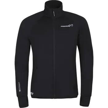 Pánské termoprádlo Pánská funkční mikina Progress Torez Merino Velikost: L / Barva: černá