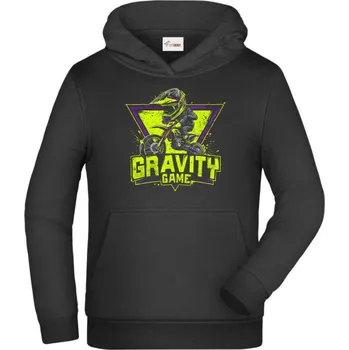 Pánské tričko Gravity game - Dětská mikina s kapucí - 152 cm