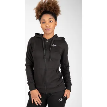 Dámská mikina GORILLA WEAR Dámská mikina s kapucí na zip Gorilla Wear Pixley ČERNÁ
