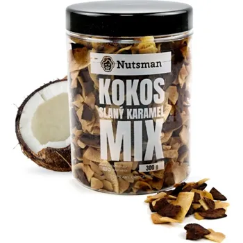 NUTSMAN Kokosové chipsy v karamelu směs 300 g