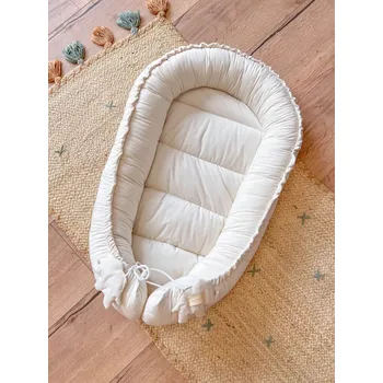 Hnízdečko pro miminko Ručně šité hnízdečko pro miminka – krémový samet