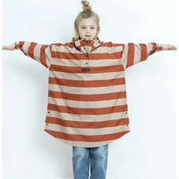 Pláštěnka VIVI MARI Dětský kabát do deště Bolt stripes Cinnamon/latte Velikost: 10-12Y