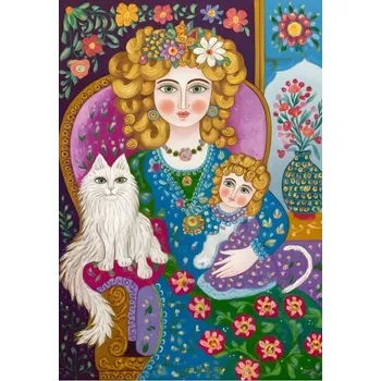 Puzzle ALIPSON Puzzle Dáma se zlatými vlasy 1000 dílků