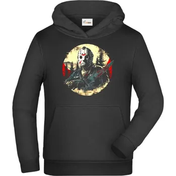 Pánské tričko Pátek třináctého - Dětská mikina s kapucí - 164 cm