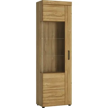 Knihovna Vitrína levá Cortina - Meble Wojcik dub Grandson 58x195 cm