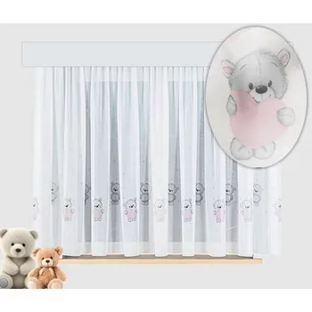 Záclona Záclona Medvídci - voál výška 150 cm barevná