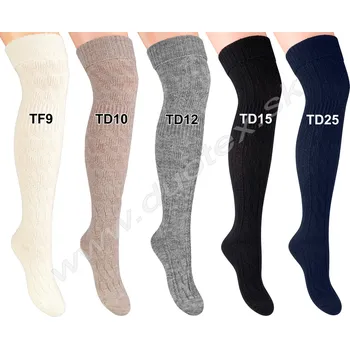 Dámské ponožky STEVEN Nadkolenky Steven-089 Barva: TD9-smotanová, Velikost: 38-40(25-26)