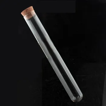 CMpepper Zkumavka skleněná s kulatým dnem a korkem 25 x 200 mm