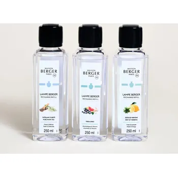 Aroma lampa MAISON BERGER PARIS Triopack Estival Náplně do katalytické lampy Svěží atmosféra/Verbena/Čistý bílý čaj 3x0,25l