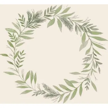 Papírový ubrousek Papírové ubrousky Green Wreath - 20 ks
