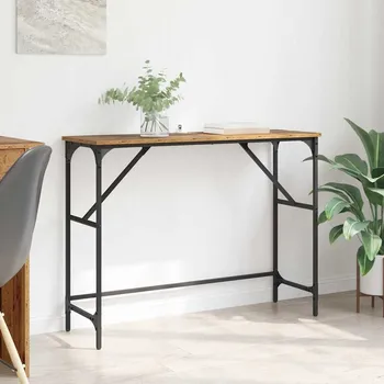 Konferenční stolek vidaXL Konzolový stolek Staré dřevo 100 x 32 x 75 cm kompozitní dřevo