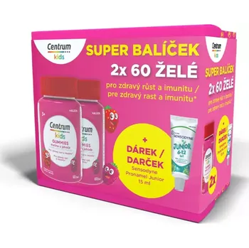 Centrum Kids Gummies malina/jahoda želé