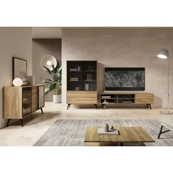 Obývací stěna Obývací sestava Slide - dub barokní zlatý