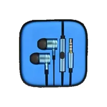 Sluchátka Hands Free MI 3,5 mm jack, barva modrá