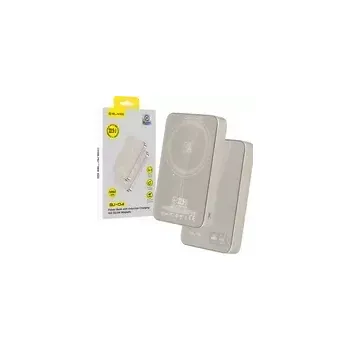 Powerbanka Externí baterie POWER BANK Blavec (BJ-04) 3v1, Slim 13,5mm, 10000mAh, Magsafe, Indukce 22,5W, 1x USB C, barva zlatá