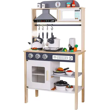 Dětská kuchyňka (BAZÁREK) Dětská dřevěná kuchyňka s vybavením Scandi Montessori Baby Mix