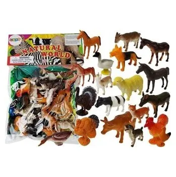 plyšák Zestaw zwierząt farmerskich 20szt