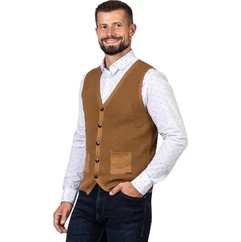 Pánská vesta FERATT BRUCE hnědá XL