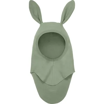 Kojenecká čepice HUTTELiHUT - Jarní kukla z bavlněného fleesu - Zajíček - Mentolový VARIANTY: 4-6Y