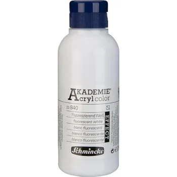 Vodová barva Schmincke Akademie Akrylová barva 840 Fluorescent White 250 ml 1 ks
