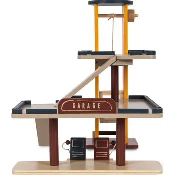 Dřevěná hračka Konges Slojd - Dřevěná garáž
