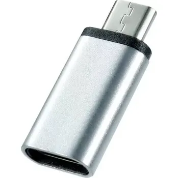 Redukce Lightning na USB C, barva silver