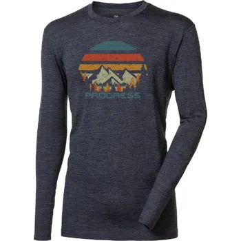 Pánské funkční triko Progress Loki "Landscape" Velikost: XL / Barva: šedá